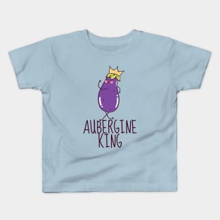 Aubergine King Funny Kids T-Shirt